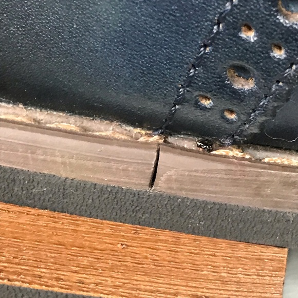 La Milano Patina Collection Mens Leather Blue Oxford Wingtip Boots Size 12 LZ181 - Picture 11 of 13